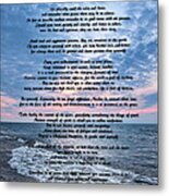 Desiderata Wisdom Metal Print