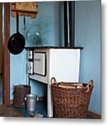 Detail Of An Old-fashioned Kitchen Metal Print
