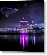 Detroit Worlds Metal Print