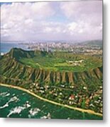 Diamond Head Crater Metal Print