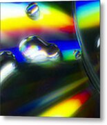Diffused Rainbow Abstract Metal Print