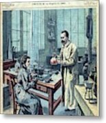 Discovery Of Radium By The Curies Metal Print