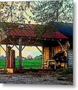 Dixie Oil And Gasoline Metal Print