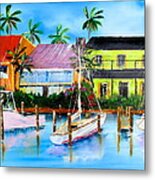 Docked At The House Metal Print