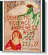 Domestic Violence Poster Metal Print