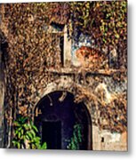 Door At Old Portuguese House. Goa. India Metal Print