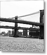 Downtown Bridges 1990s Metal Print