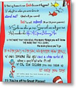 Dr Seuss - Quotes To Change Your Life Metal Print