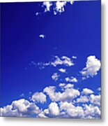 Dramatic Clouds And Blue Sky Metal Print