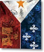 Drapeau Du Acadie Metal Print