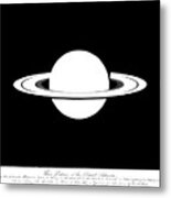 Drawing Of Saturn By William Rutter Dawes Metal Print
