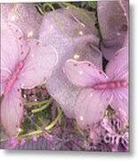 Dreamy Romantic Pink Butterflies Purple Lilac - Butterfly Shabby Chic Prints Metal Print