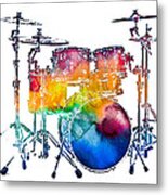 Drum Set Metal Print