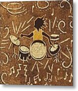 Drummer Metal Print