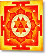 Durga Yantra Is A Powerful Yantra For Transformation Of Consciousness Metal Print