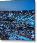Dusk Setting In The Vail Valley Metal Print