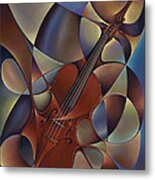 Dynamic Violin Metal Print