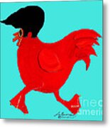 E Chicken Metal Print