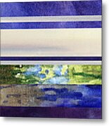 Early Morning Abstract Collage Metal Print