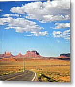 Early Morning Sky Monument Valley Metal Print