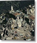 Earthquake Damage, Italy Metal Print
