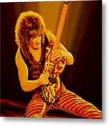 Eddie Van Halen Painting Metal Print