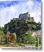 Edinburgh Castle Scotland Metal Print