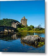 Eilean Donan Castle In Scotland Metal Print