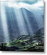 El Yunque And Sun Rays Metal Print