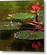 Electric Lily Pad Metal Print