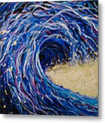 Electric Wave Metal Print