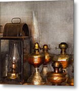 Electrician - A Collection Of Oil Lanterns Metal Print