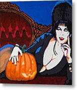 Elvira Dark Mistress Metal Print