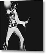 Elvis Presley On Stage Metal Print