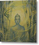 Emerging Buddha Metal Print