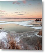 Emiquon Sunset Metal Print