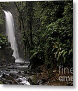 Encantada Waterfall Costa Rica Metal Print