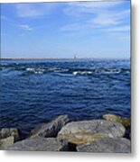 End Of  The Jetty Metal Print