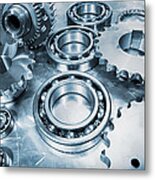 Engineering Gears And Bearings Metal Print
