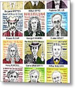 English Composers Metal Print