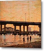 Enjoying The Coast Metal Print