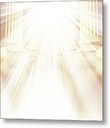 Enter Into His Courts Metal Print