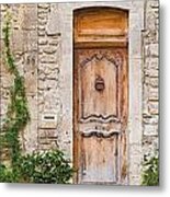 Entrance Doors In Avignon France Metal Print