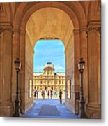 Entrance To Royal Palace - Louvre Metal Print