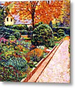 Evening Garden Stroll Metal Print