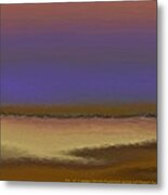 Evening Song Of  Dead Sea Metal Print