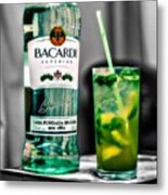 #evening With A #homemade #mojito Is Metal Print