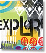 Explore- Contemporary Abstract Art Metal Print