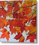 Fall Leaves Metal Print