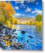 Fall On The Big Hole River Metal Print